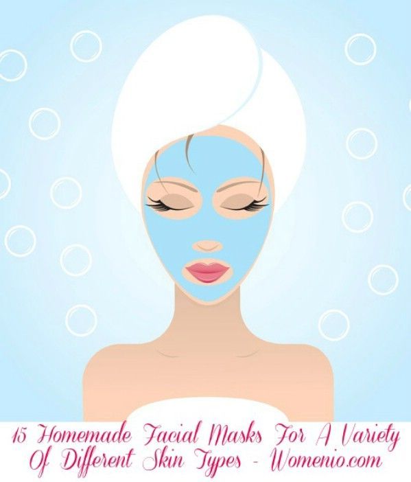 15 Homemade Facial Masks For A Variety Of Different Skin Types #DIY #skincare #b