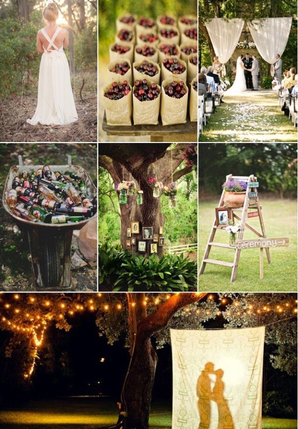 2014 DIY backyard wedding inspirations for country rustic wedding themes