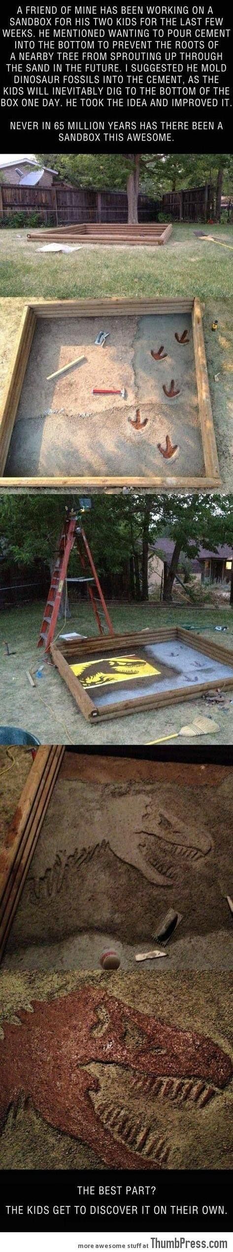 A great sandbox idea! – this dad is awesome!