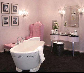 a touch of this, and a dash of that…: Luxe pink and black bedrooms….