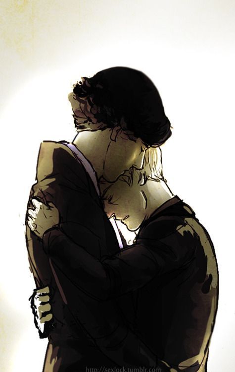 after Reichenbach… I think is my favorite Johnlock art piece. The lines are so
