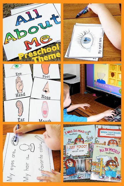 All About Me Preschool Theme – Mommys Little Helper (has other units- apples, ca