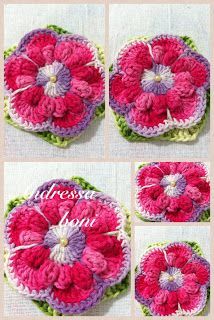 ♥Andressa Croche♥: flores em croche