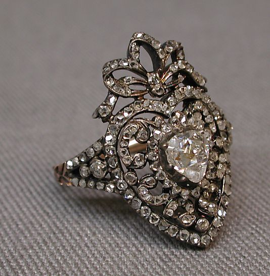 antique ring possibly by C. S., Paris, France  19th century  French (Paris)  Gol