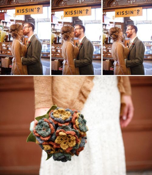 babukatorium:    crochet wedding bouquet