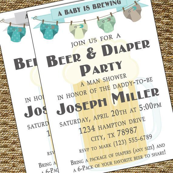 baby shower for men – my hubs would have loved something like this!