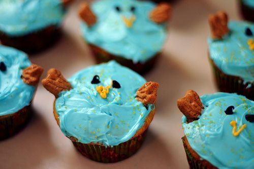 bird cupcakes