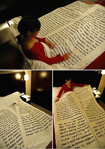 Book bed sheets!