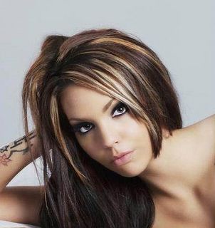 brown hair with blonde highlights lowlights hair cut style ideas by mattifycosme