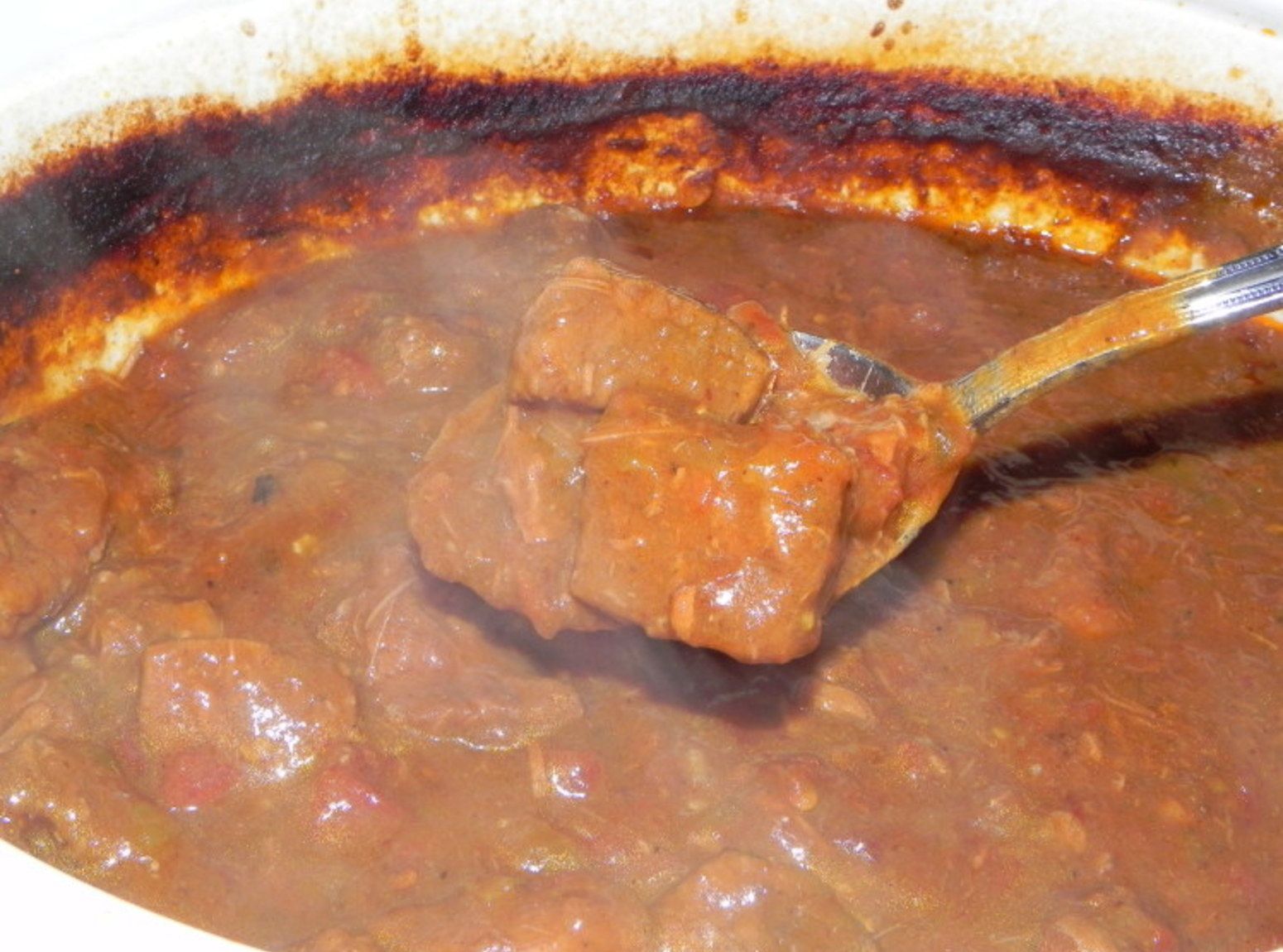 Carne Guisada (Mexican Stew)~Slow Cooker can also be used for this recipe (see i