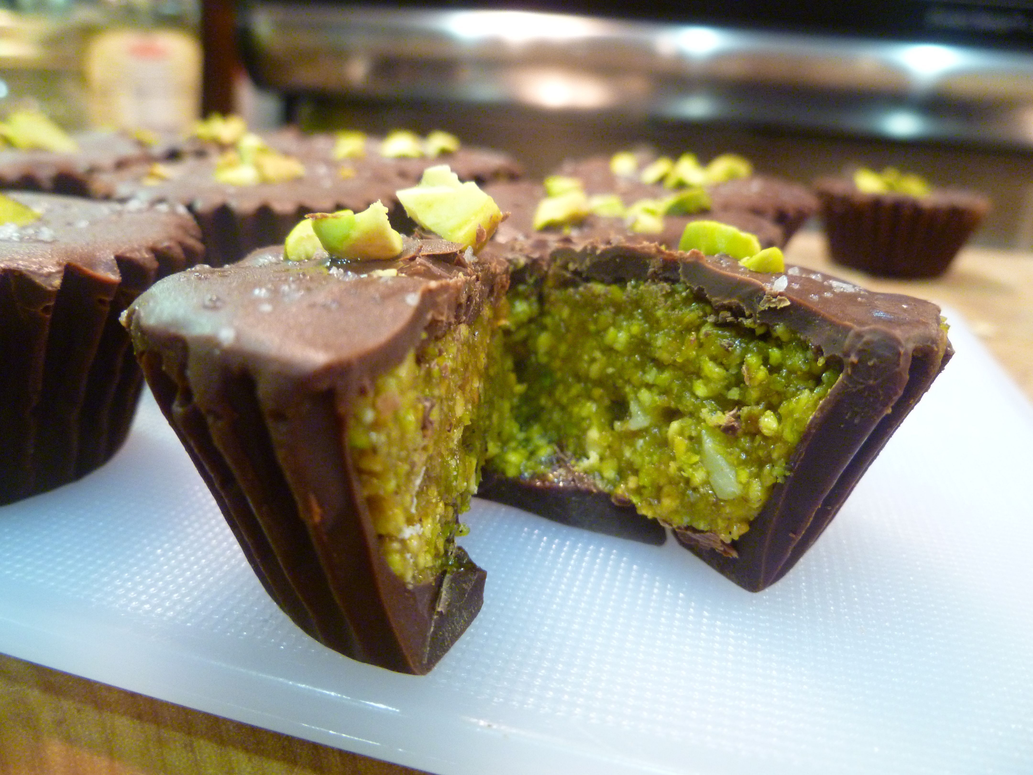 Chocolate Pistachio Butter Cups