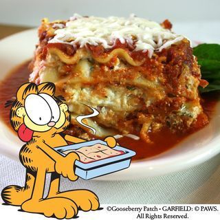 Classic Lasagna Recipe from Garfield…Recipes with Cattitude! | Brand New Goose