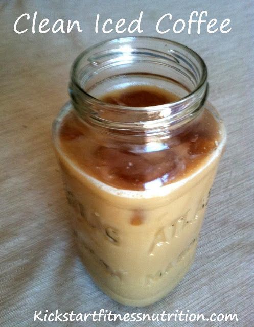 Clean Iced Coffee –  Only 40 calories, healthy, yummy and totally FREE :) Make i