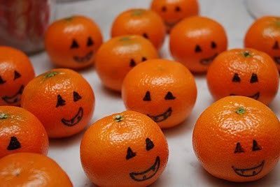 clementines for Halloween party at school pinned with Pinvolve