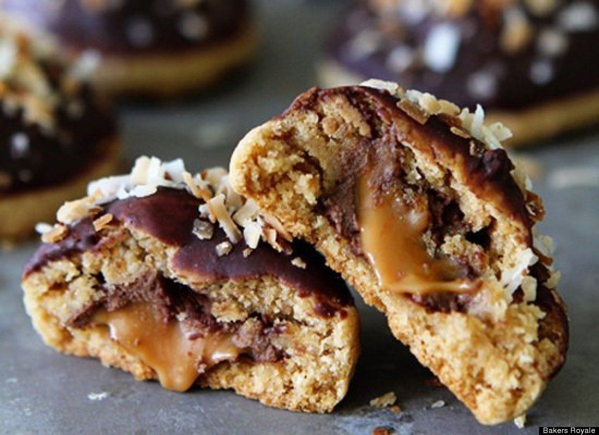 Coconut And Caramel Creme Cookies