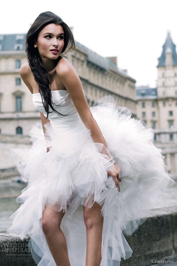Cymbeline wedding dress 2013 l Gigi strapless gown with ruffled skirt