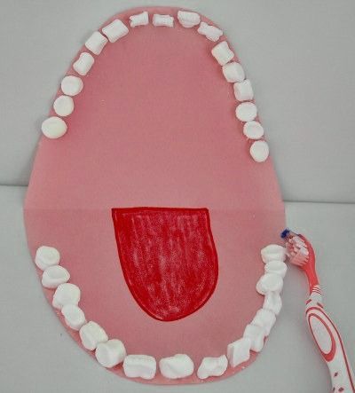 Dental Craft Marshmallow-Teeth-Dental-Crafts-For-Kids