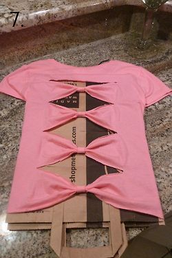 DIY bow back shirt. So wanna try this!