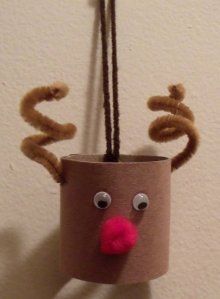 DIY Rudolph/Reindeer Toilet Paper Roll Craft