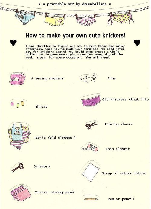 DIY Tutorial – How to make your own knickers! #sewing #underwear #lingerie #tuto