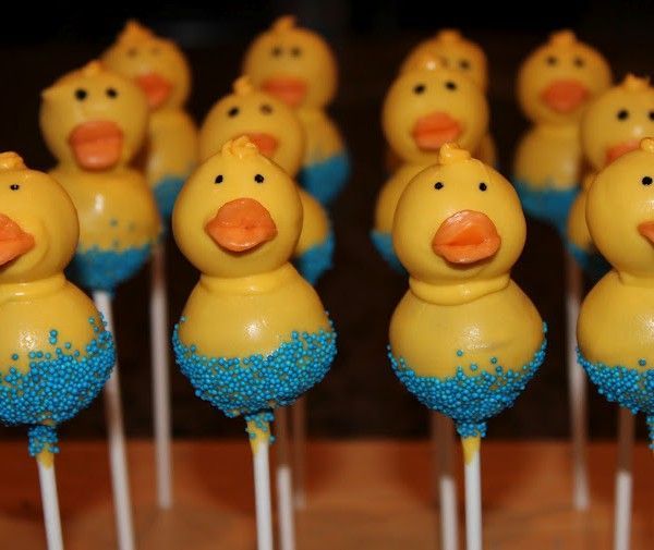 Duck Baby Shower Cake Pops – The Cupcake Blog