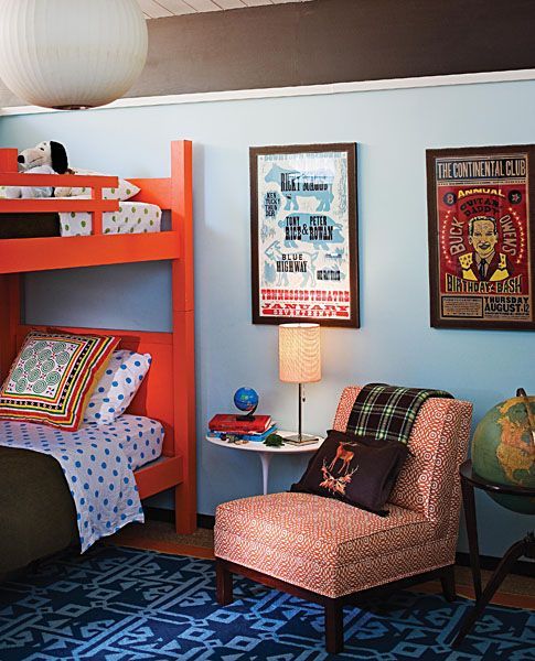 Fabulous kids room with bunk beds.