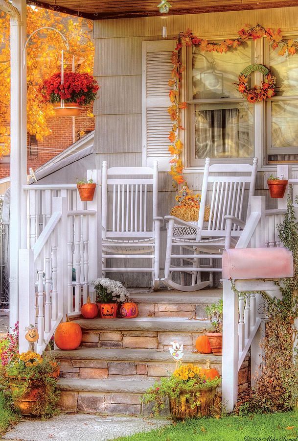 Fall porch. (1) From: Blue Crabs And Bowties, please visit