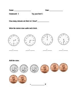 FREEBIE – 1st Grade Math. This would be perfect for my weekly formative assessme