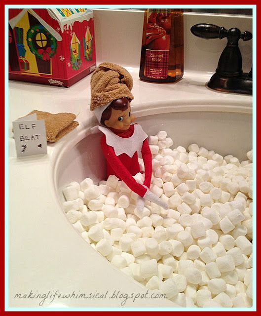 Great Elf on The Shelf ideas :)—- Cant wait to use ours this year