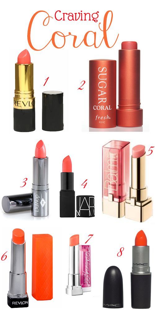 Guide to Coral Lipstick In love with corals right now!