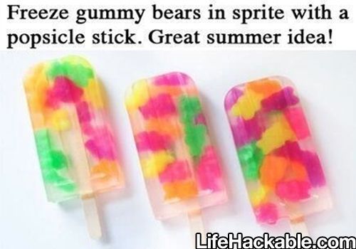 Gummy Bear Popsicles!