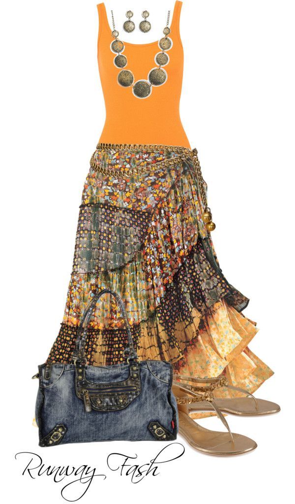 Gypsy Fashion by lunagitana on Polyvore  [This is actually very close to what Im