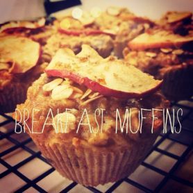 Healthy Breakfast Muffins – Cinnamon, apple, oat