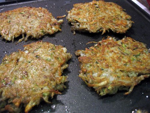 Healthy Dinner Idea: Zucchini Latkes. I made these and they are very good. you c