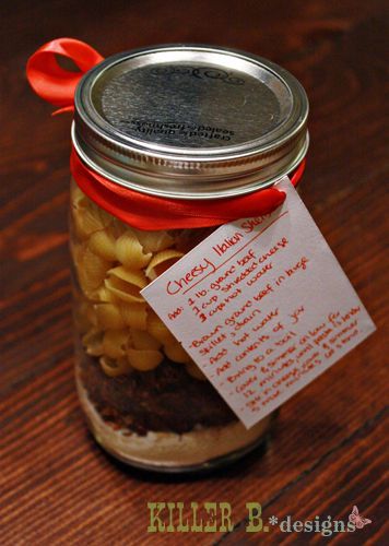 Homemade Hamburger helper jars… Recipe for the jar: • 2 cups pasta (you mix