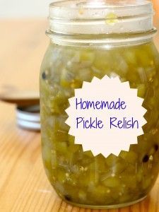 Homemade Pickle Relish