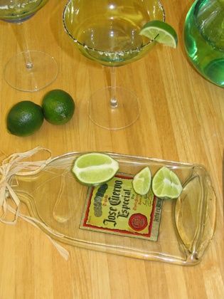 How to Make a Cutting Board or Serving Tray out of Wine or Liquor Bottles