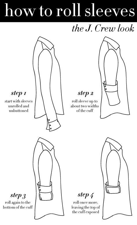 How to Roll Sleeves Like J. Crew