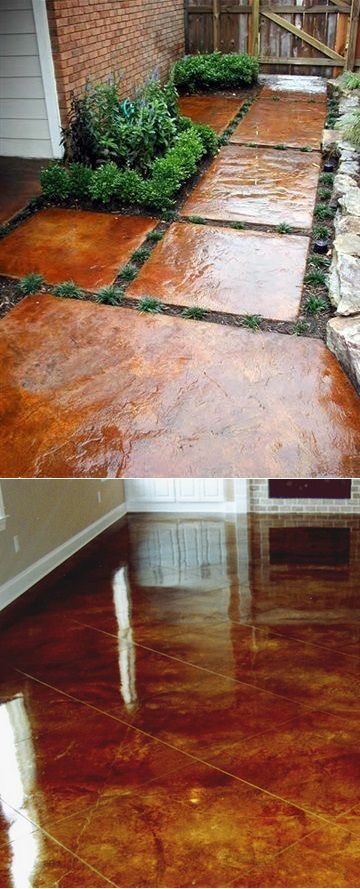 How to stain concrete yourself ~ wow