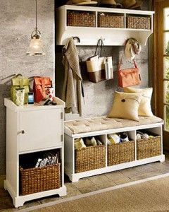 I love this for my front entrance; especially with one cubby for each kid!