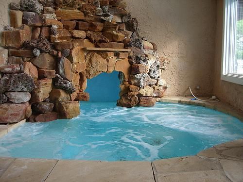 indoor pool cave