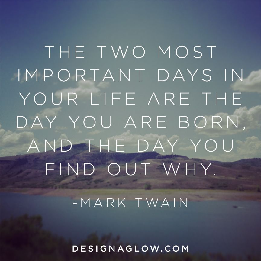 inspired words from Mark Twain #designaglow #quotes #inspiration