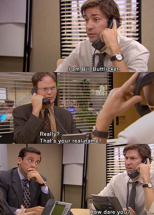 Jim and Dwight! XD (S5: Customer Reviews) One of the greatest scenes in Office h