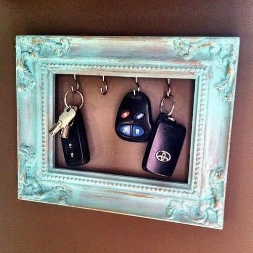 Key Holder: So cool/ So simple, having to hang your keys anyway why not make the