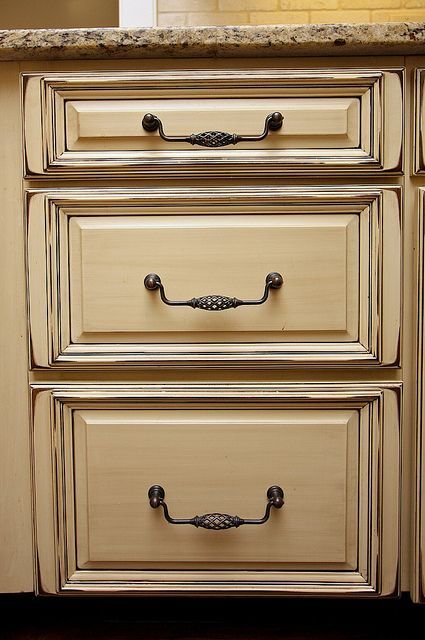Kitchen cabinets glaze and distress (25) by Superior Remodeling, via Flickr