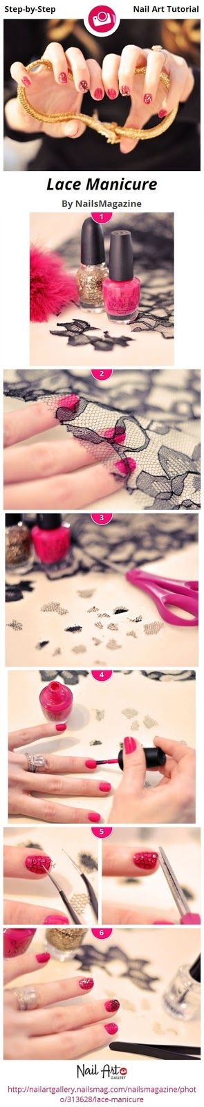 Lace nails tutorial