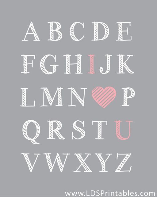 LDS Printables: ABCs and 123s