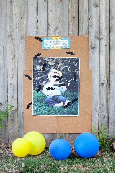 Little Man birthday party! Pin the stache on the baby (and other great ideas!)