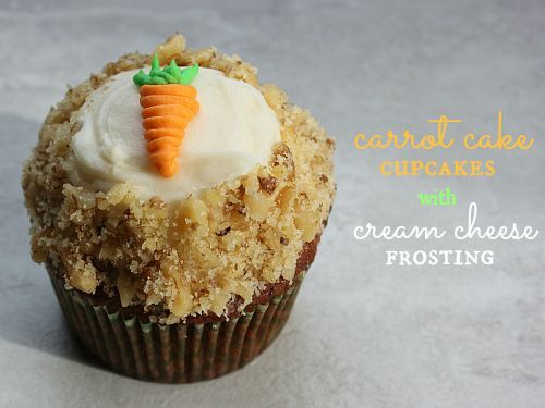 love, laurie: carrot cake cupcakes with cream cheese frosting