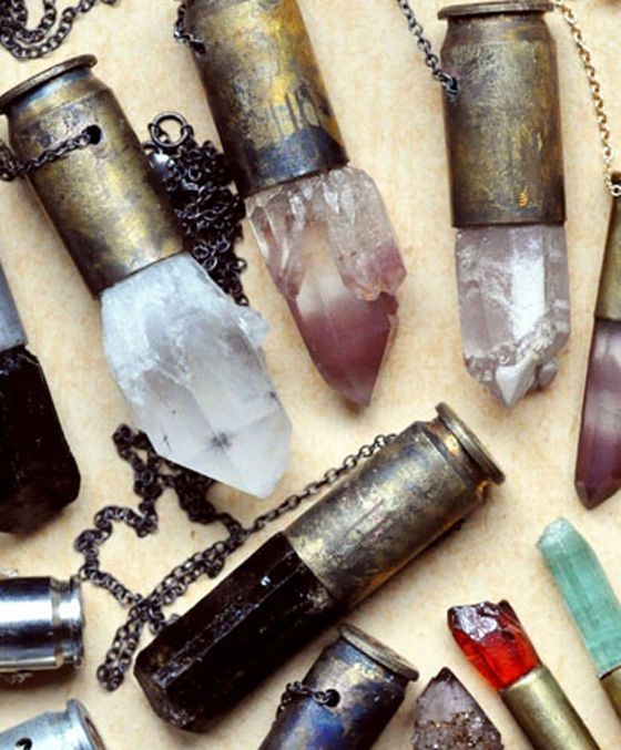 Love these #crystal #bullet #necklaces from unearthen! #necklace #earthy #crysta
